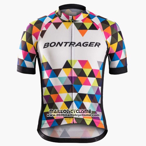 2016 Maillot Ciclismo Trek Bontrager Noir et Blanc Manches Courtes et Cuissard